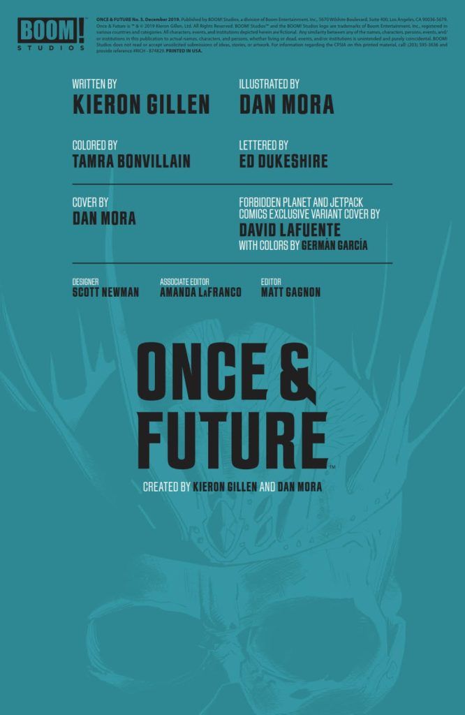 Once & Future #5 (@boomstudios) - Preview