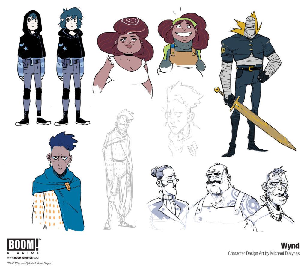 BOOM! Studios Debuts WYND Character Designs by Michael Dialynas