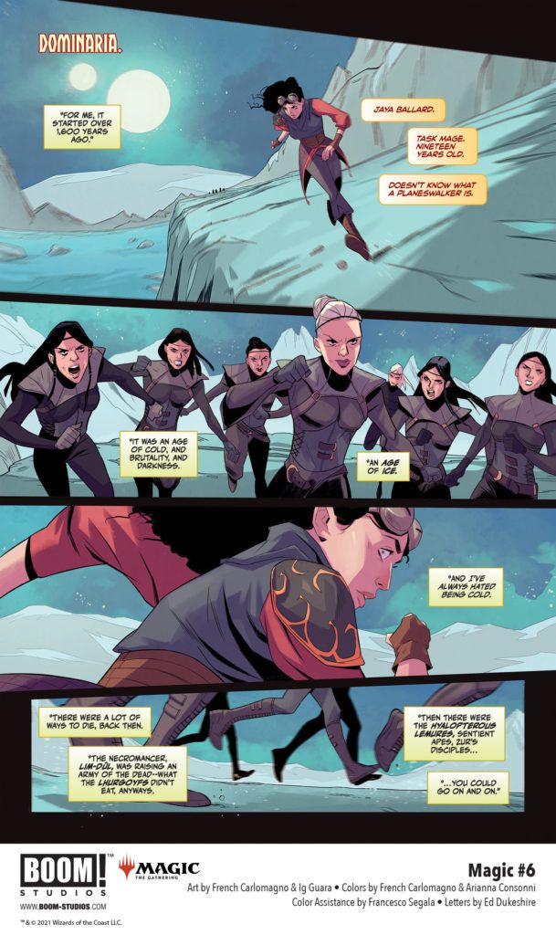 Secret Origins of Planeswalker Jaya Ballard in MAGIC #6 from BOOM! Studios