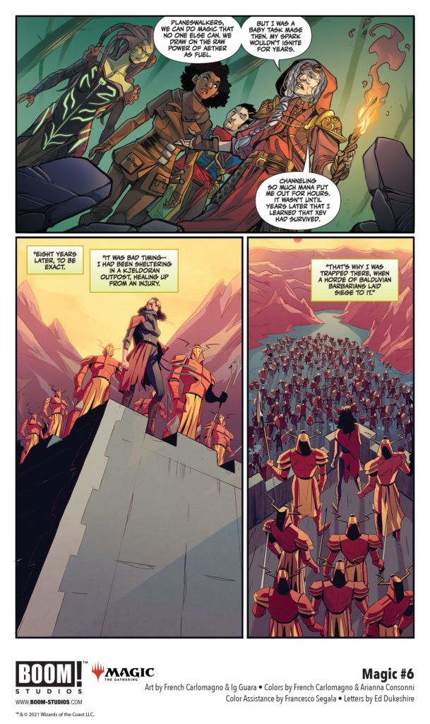 Secret Origins of Planeswalker Jaya Ballard in MAGIC #6 from BOOM! Studios