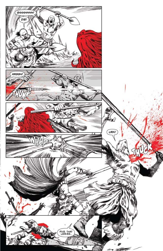 Red Sonja: Black, White, Red #6 (@DynamiteComics) - Preview