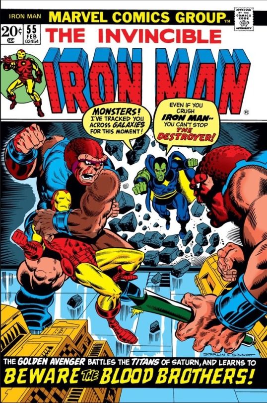 Drax first appeared in The Invincible Iron Man #55 (October 31, 1972).