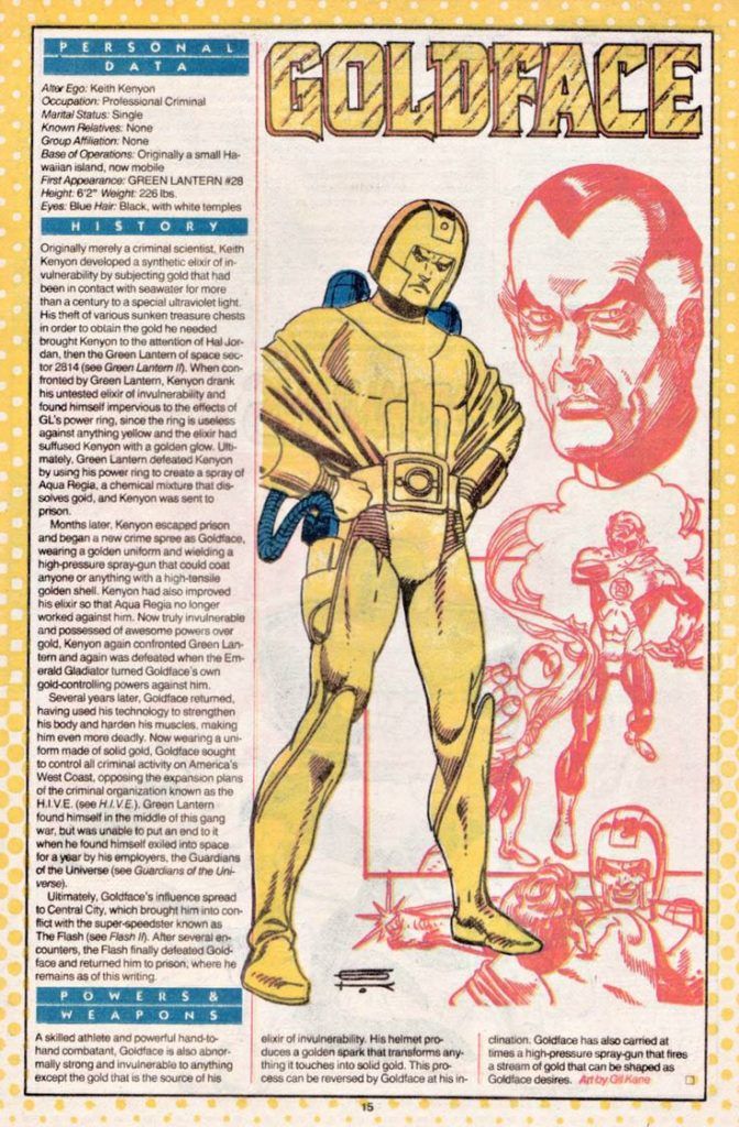 Goldface (May 27, 1965) This Day In Comics