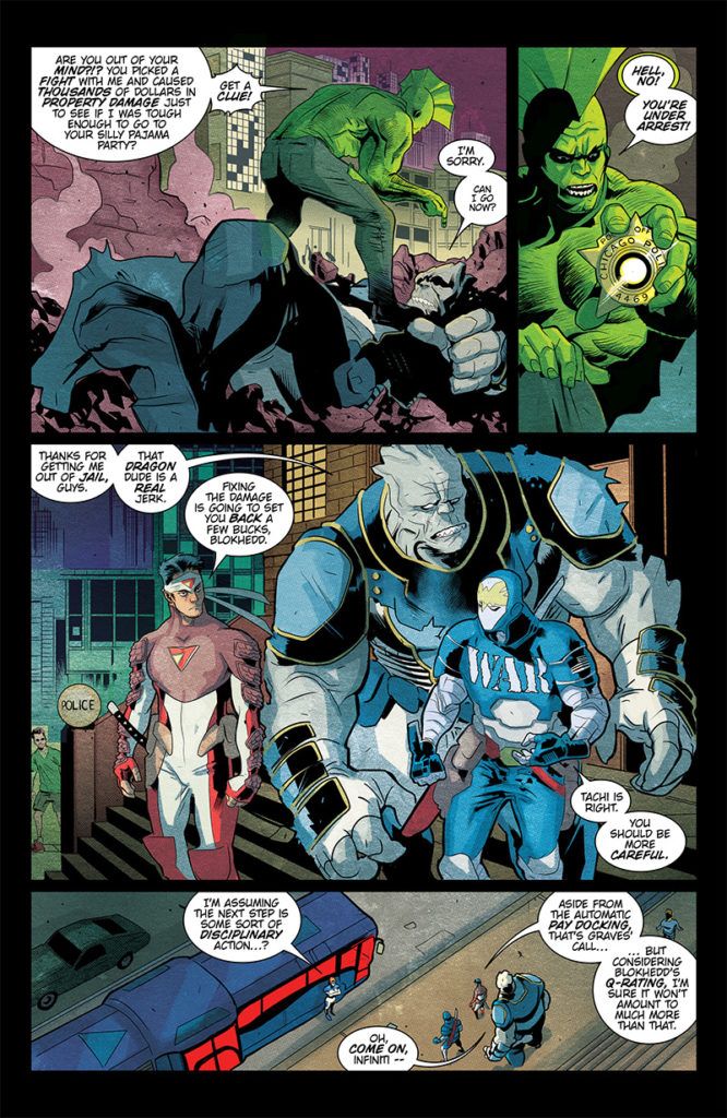 Savage Dragon Makes Rare Appearance In Blood Squad Seven #2