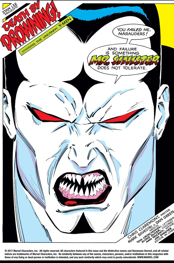 Mister Sinister (June 9, 1987) This Day In Comics