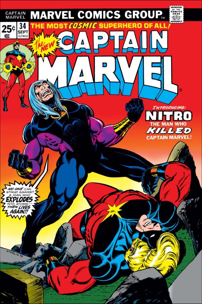 Nitro (June 18, 1974) This Day In Comics - Captain Marvel #34