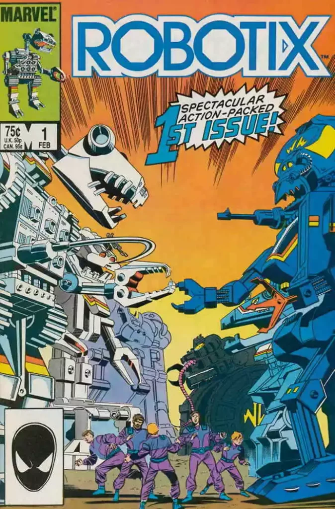 Robotix #1 released by Marvel on February 1986.